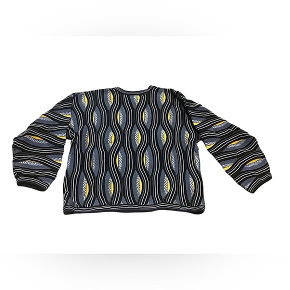 Tundra Men's Crewneck Sweater - Black Yellow White